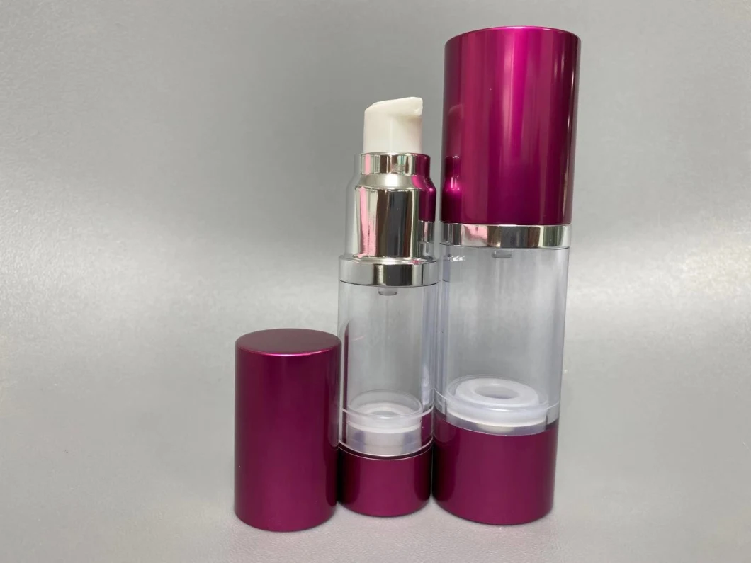 15ml 30ml 50ml PP Plastic Wholesale Broken Beads Pearl Essence Cosmetic Packaging Serum Alum Airless Pump Bottle