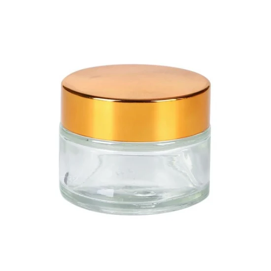 Gran oferta, cristalería transparente de lujo, envases cosméticos, crema facial para ojos, tarro de cristal con tapa